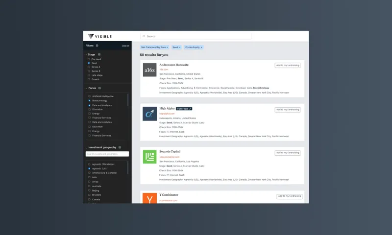 Visible_Connect_Investor_Database
